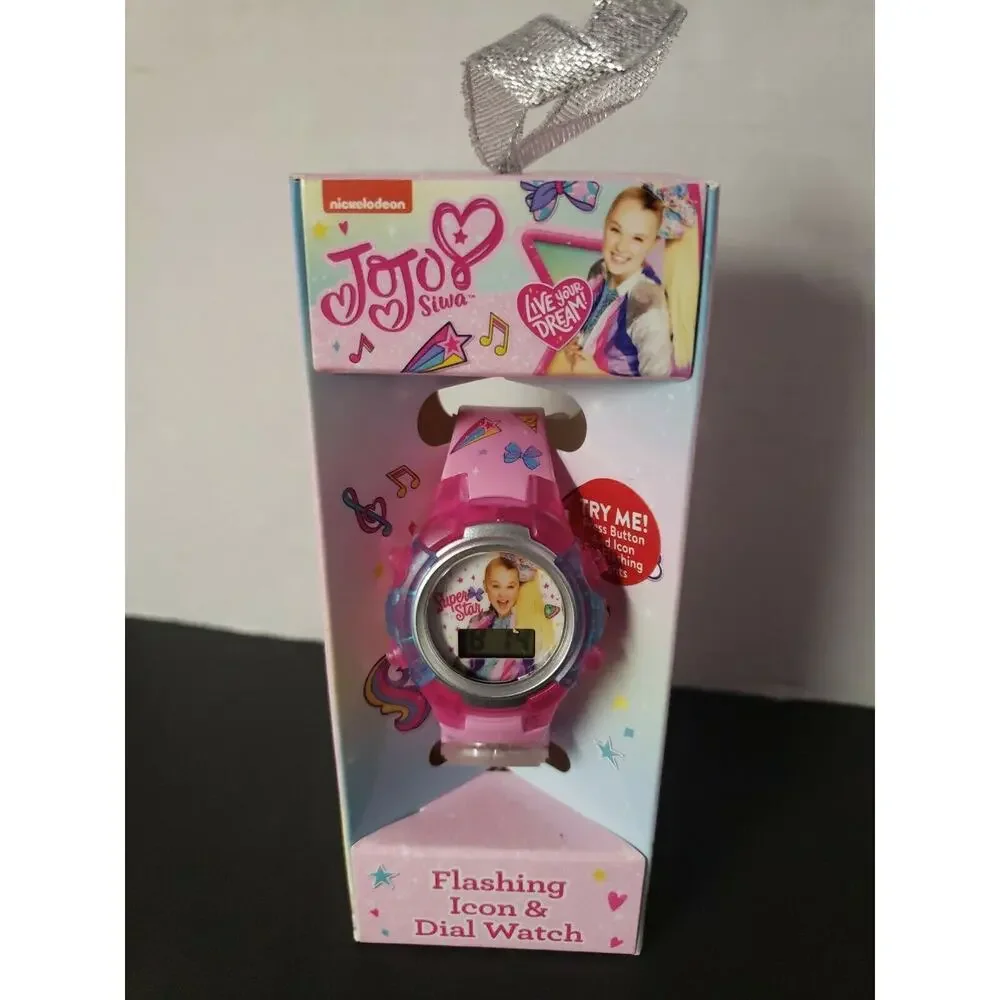 Nickelodeon JoJo Siwa Flashing Icon and‎ Dial Kids Watch Purple U152